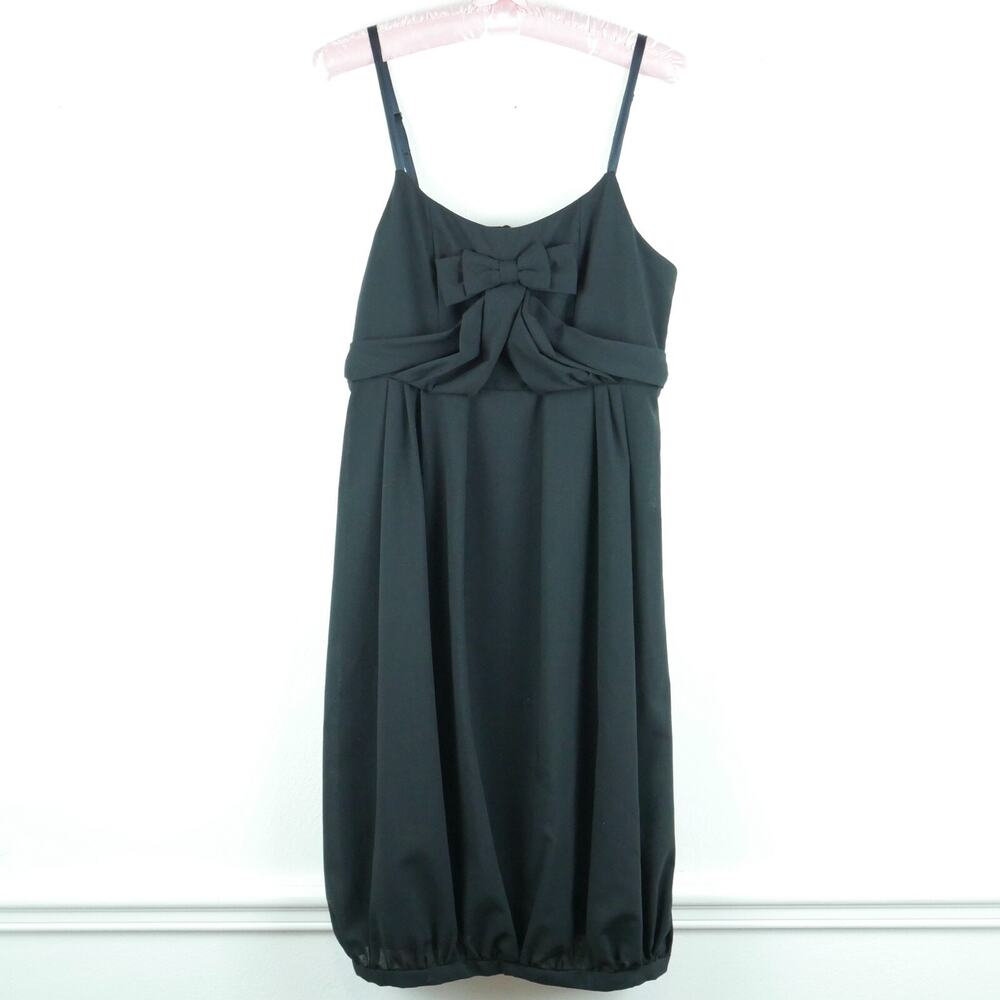 Trelise Cooper Size 6 Dress Bow Diddley Black‎ Bubble Hem Cocktail Preppy Twee